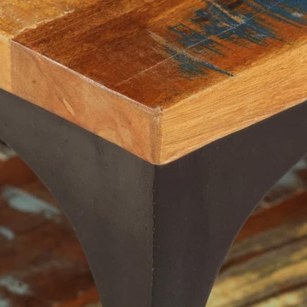 Maison Exclusive - Sofabord og hylde 100x60x35 cm Solid genbrugstræ