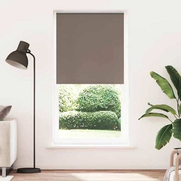 Maison Exclusive - Mörkläggande rullgardin kaffe 110x210cm tygbredd