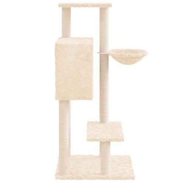 Maison Exclusive - Kattekradse med sisal klatretræ Creme 108,5 cm Grädde