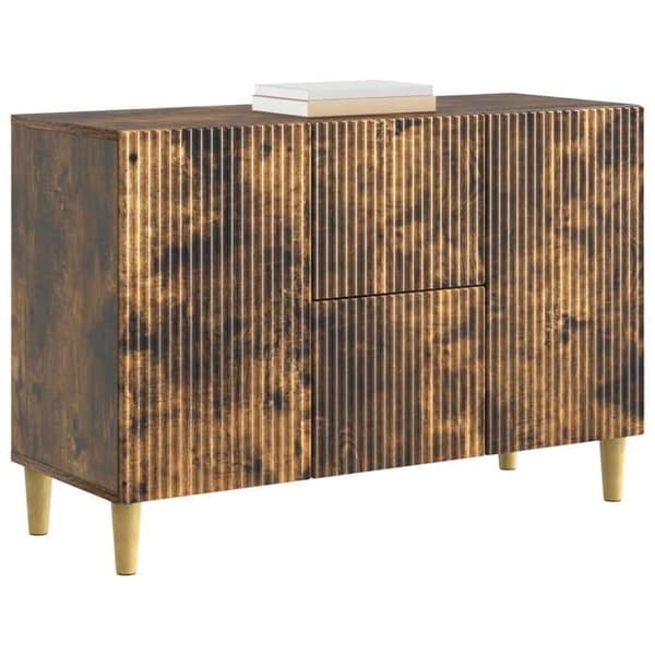 Maison Exclusive - Buffé Ek rökig 89 x 34,5 x 60 cm Ingenjörsträ