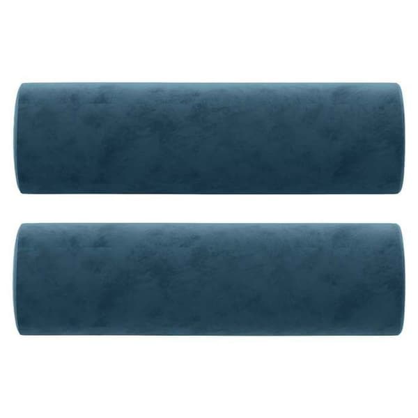 Soffa 2 platser - Maison Exclusive - Blå sammet - Metallram - Modern design Blå