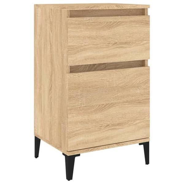 Maison Exclusive - Natbord egetræ sonoma 40x35x70 cm Sonoma ek