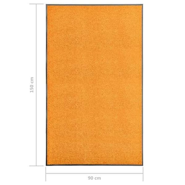 Maison Exclusive - Vaskbar dørmåtte Orange 90x150 cm Apelsin