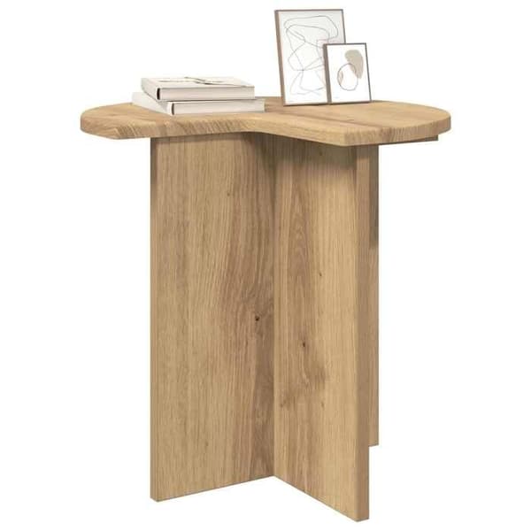 Sidebord - MAISON EXCLUSIVE - 2 dele - Ø 39 x 38 cm - Ingeniørtræ - Moderne design