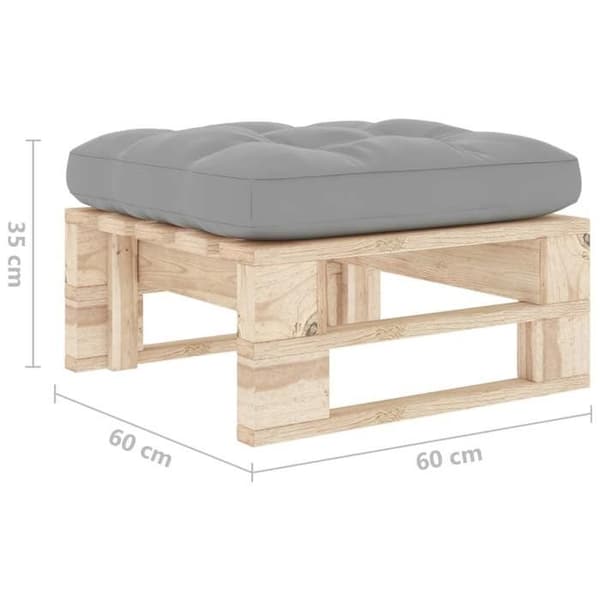 Maison Exclusive - Utepuff i tryckimpregnerad furu