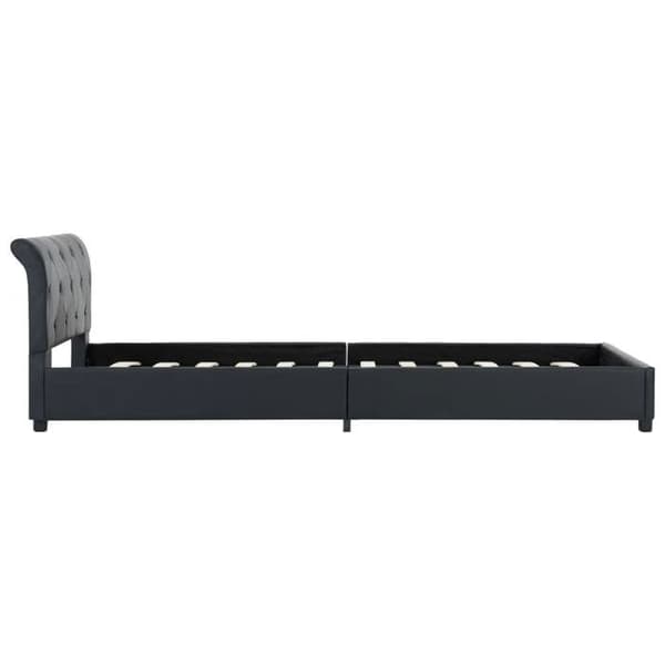 Maison Exclusive - Sengestel i sort kunstlæder 100 x 200 cm Svart