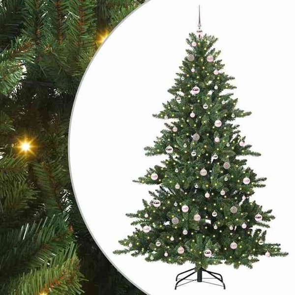 Maison Exclusive - Kunstig Juletræ med Ledningsgrene Grøn 210 cm Grön
