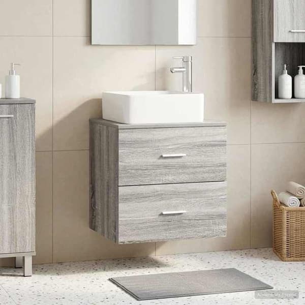 Maison Exclusive - Sonoma harmaa seinäpeili 49,5 x 41 x 63 cm Sonoma grå