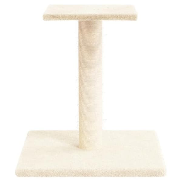Maison Exclusive - Kattträd med plattform i krämfärg 38 cm Grädde