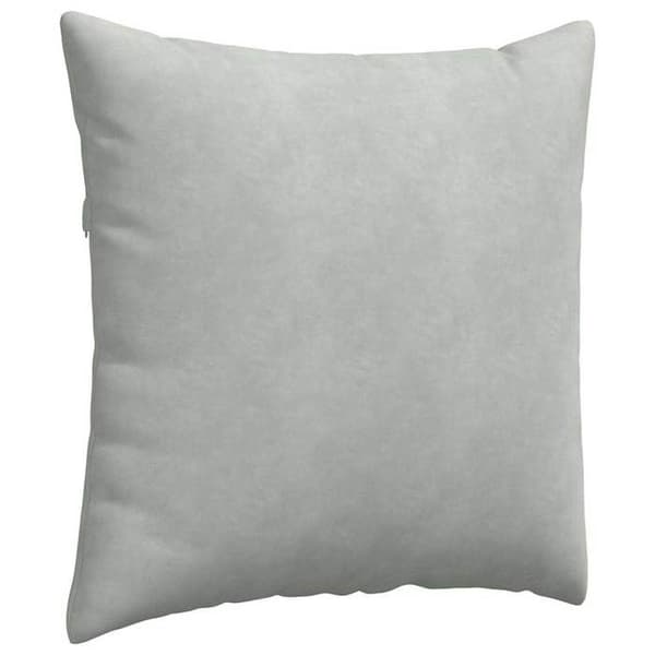 Soffkudde - EXKLUSIV HEM - 80 x 80 cm - Kordfløyel - Ljusgrå - Polyesterfyllning Ljusgrått