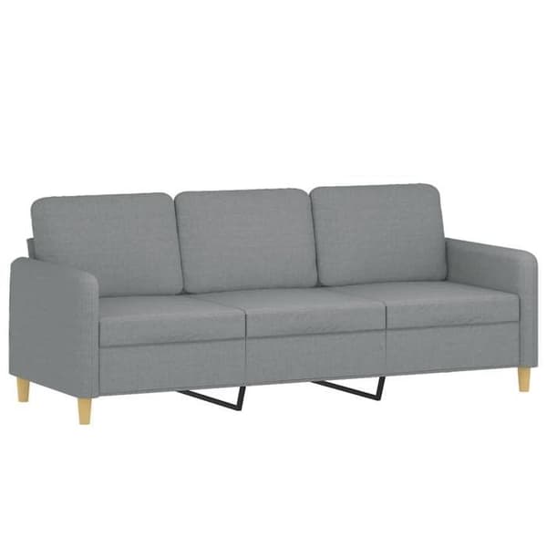 Maison Exclusive - Sæt af 4 sofaer med lysegrå puder i stof