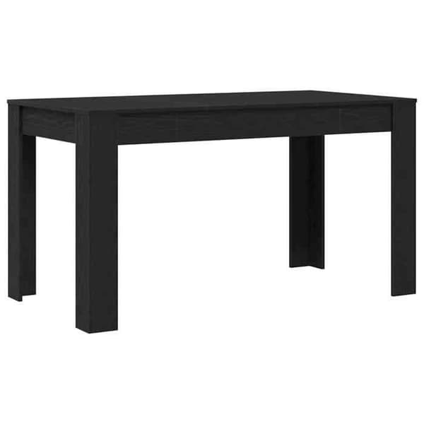 Maison Exclusive - Spisebord / Middagsbord Sort eg svart ek