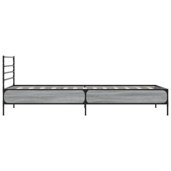 Maison Exclusive - Sengestel uden madras sonoma grå 75x190 cm sonoma grå