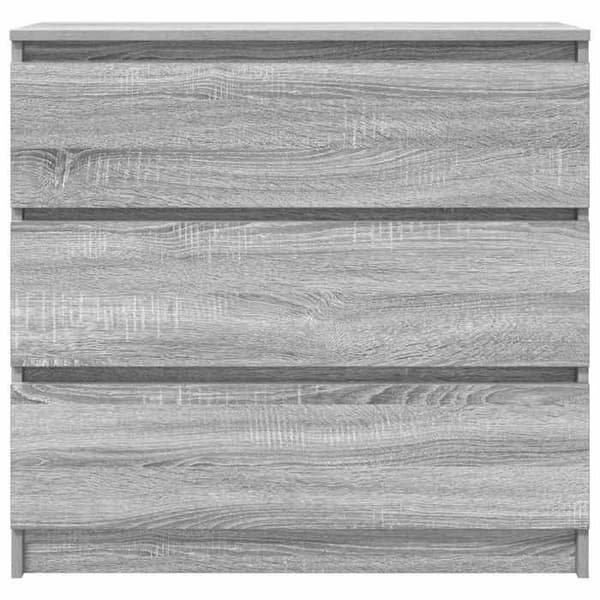 Maison Exclusive - Buffé Sonoma Grå 80x35x76 cm Ingenjörsträ Sonoma grå