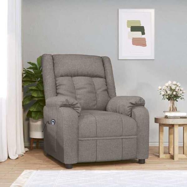 Maison Exclusive - Elektrisk lænestol Taupe Stof