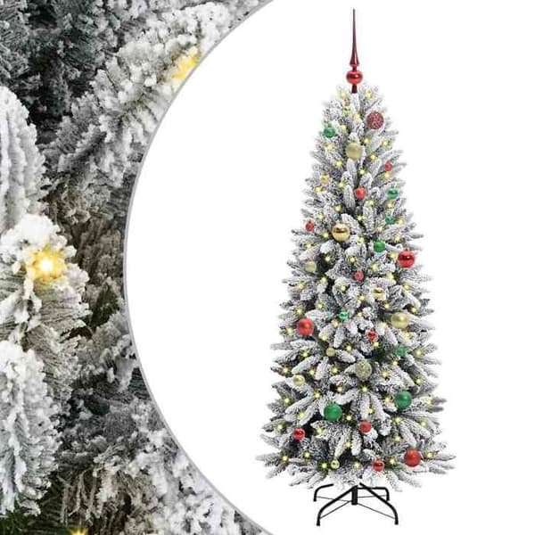 Maison Exclusive - Konstgjord Julgran Vit 150 cm Vit