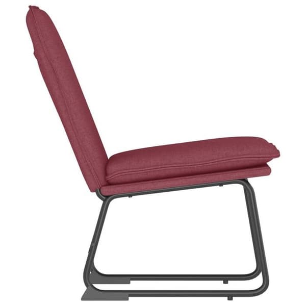 Maison Exclusive - Lang stol Rød bordeaux 52x75x76 cm Stof