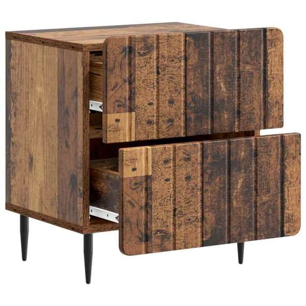 Maison Exclusive - Natbord 2 dele Antik træ 43 x 34,5 x 49,5 cm