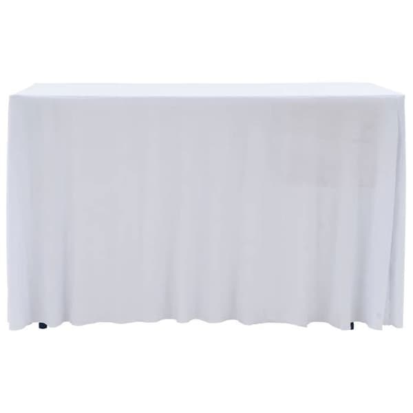 Elastisk dækken - Eksklusivt hjem - Hvid - 243 x 76 x 74 cm - Sæt 2 Vit