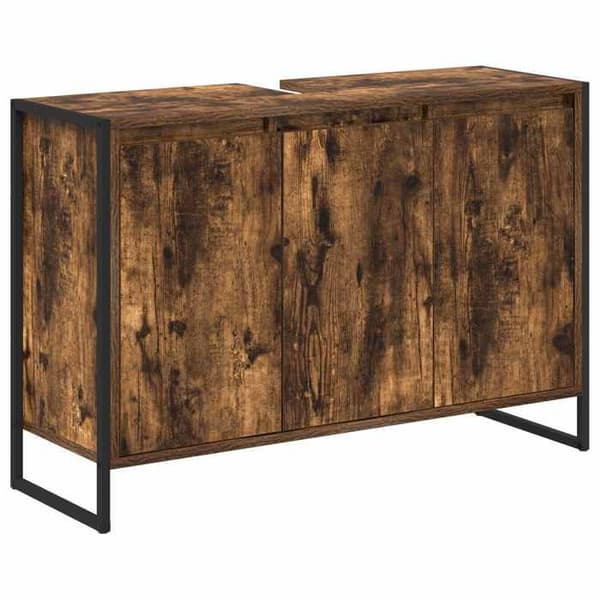 Maison Exclusive - Badeværelsesskab Røget Eg 90 x 30 x 60 cm