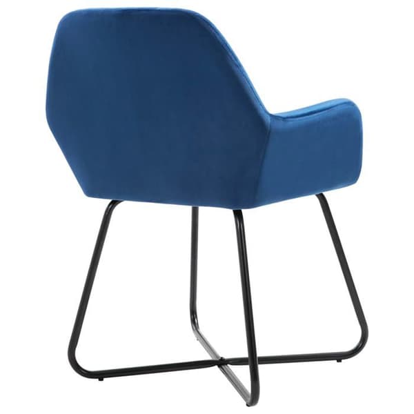 Maison Exclusive - Spisestole sæt af 4 Blå Velour Blå
