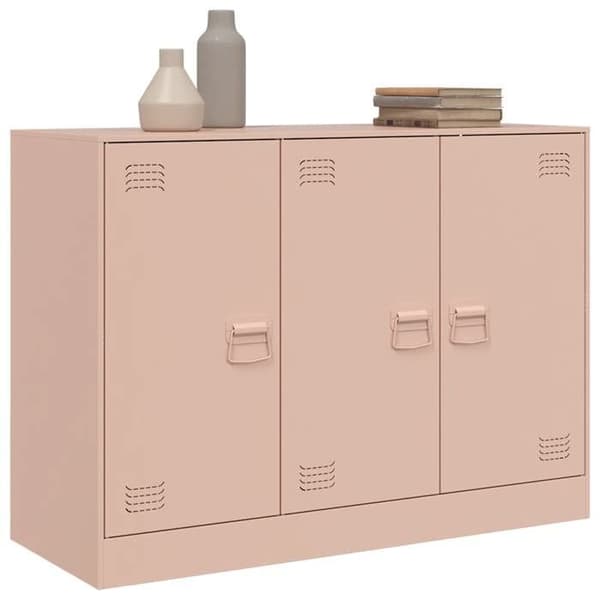 Maison Exclusive - Buffé rosa 99x39x73 cm stål