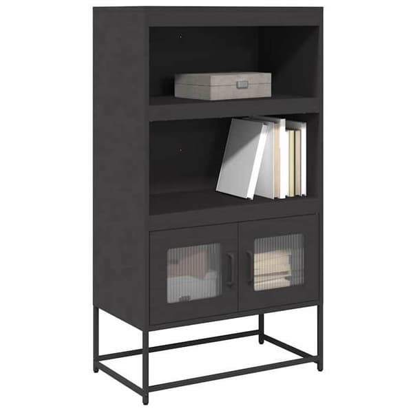 Maison Exclusive - Sort høj buffet 68x39x123 cm stål