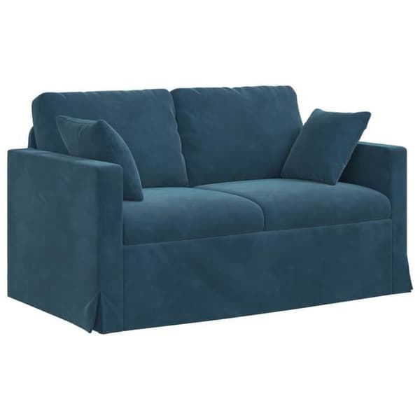Maison Exclusive - Set med 2 soffor i blått sammet