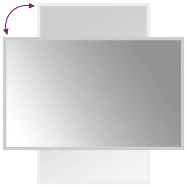 Maison Exclusive - LED-badrumsspegel 50x80 cm