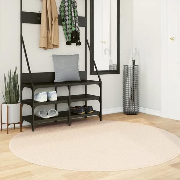 Tæppe - EKSKLUSIVT HUS - HUARTE - kort hår - vaskbart 30°C - Ø 160 cm beige