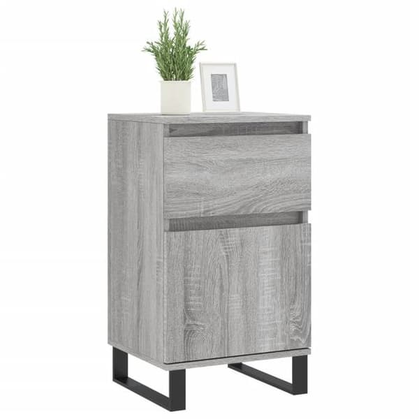 Maison Exclusive - Bufféer 2 st sonoma grå 40x35x70 cm ingenjörsträ