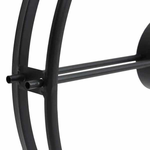 Maison Exclusive - Musta seinäkello 52 cm Rautaa