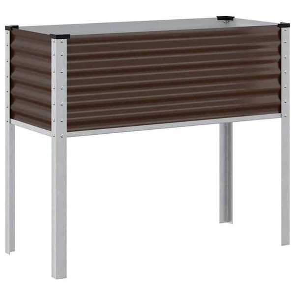 Maison Exclusive - Brune Plantekasse 100x45x90 cm Stål