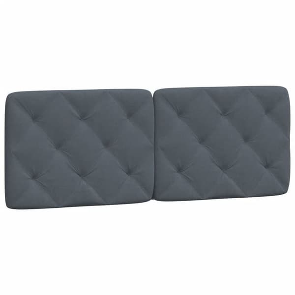 Maison Exclusive - Mörkgrå sänggavelkudde 137 cm sammet