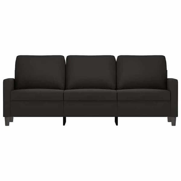 Maison Exclusive - 3-paikkainen sohva musta 180 cm sametti