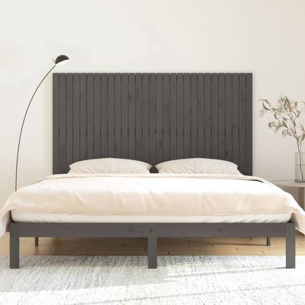 Maison Exclusive - Harmaa seinäpäätä 185x3x110 cm Massiivipuu mänty Grå