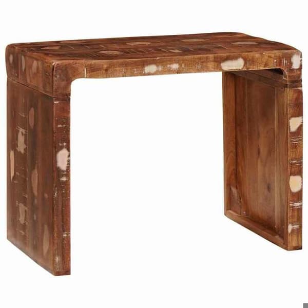 Sidobord - EXKLUSIV HEM - Rektangulär - Massivt trä - Brun - 60 x 35 x 46 cm brun