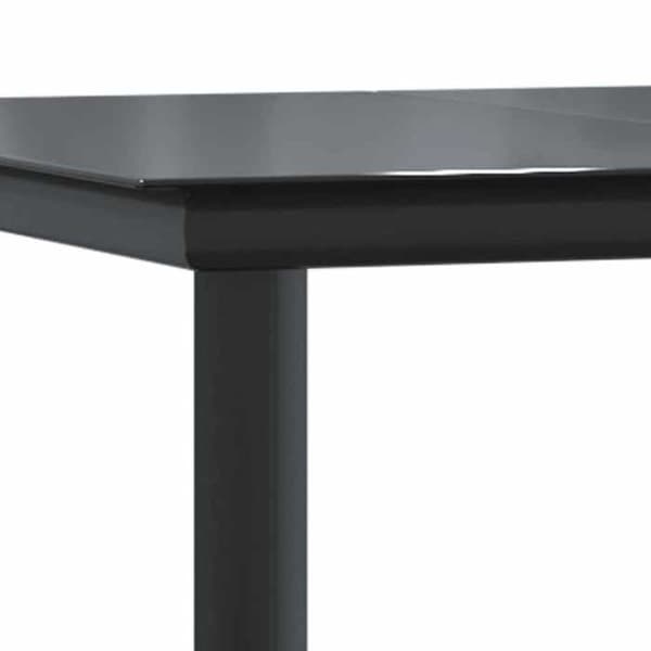Maison Exclusive - Trädgårdsset 9 delar med grå kuddar i flätad resin