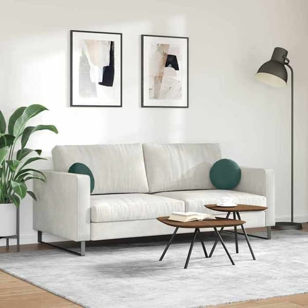 Maison Exclusive - Sittkuddar 2 st Sammet Mörkgrön Ø30 x 13 cm Mörkgrön