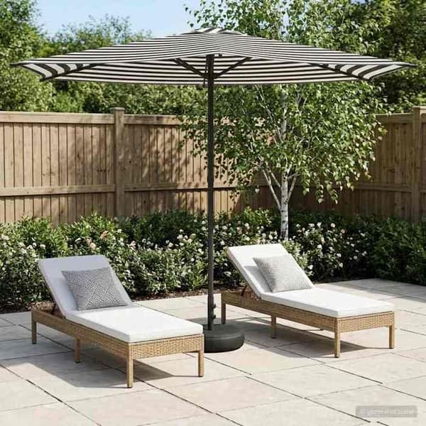 Maison Exclusive - Haveparasol med base 270 x 270 cm Polyester