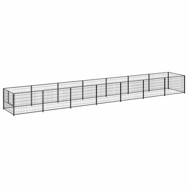 Chenil - Eksklusiv Hus - Sort - Stål - 700 x 100 x 70 cm (7 m²) svart
