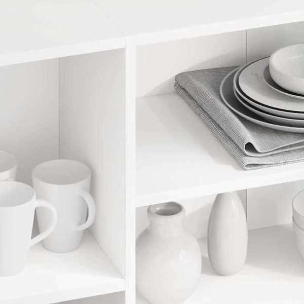 Buffé - EXKLUSIVT HEM - 120x30x75 cm - Vit - Ingenjörsträ - 4 hyllor Vit