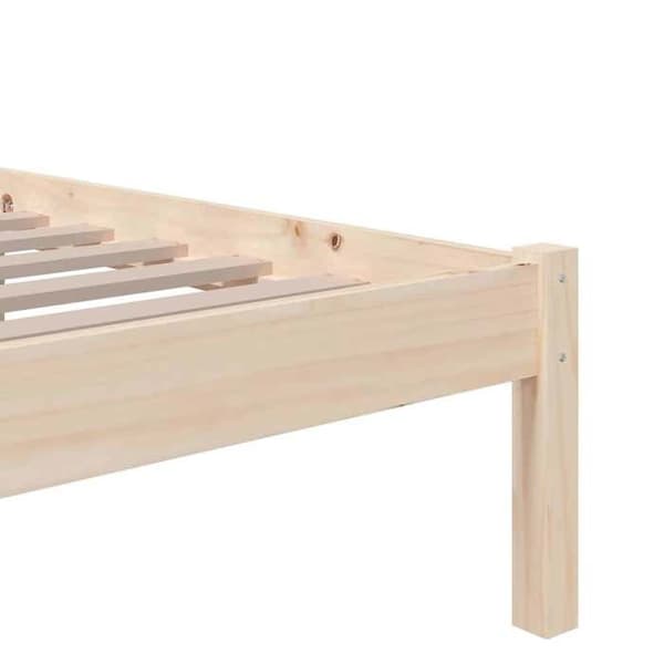 Maison Exclusive - Sängram utan madrass massivträ 75x190 cm