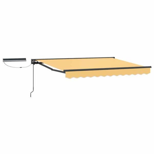 Maison Exclusive - Elektrisk utdragbar markis Sand 3,5 x 2 m