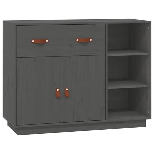 Maison Exclusive - Buffet Grå 98,5x40x75 cm Massivt fyrretræ