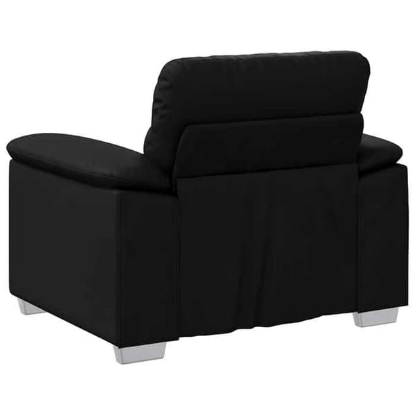 Maison Exclusive - Sort lænestol 100x81x84 cm i kunstlæder Svart