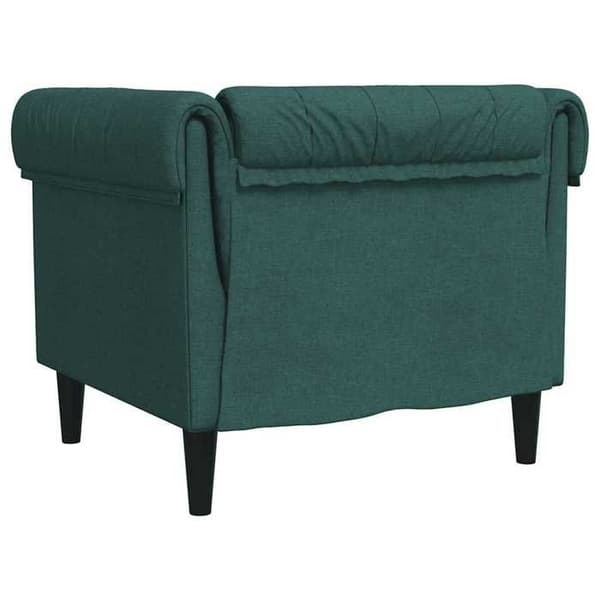 Maison Exclusive - Chesterfield stol i mørkegrøn stof