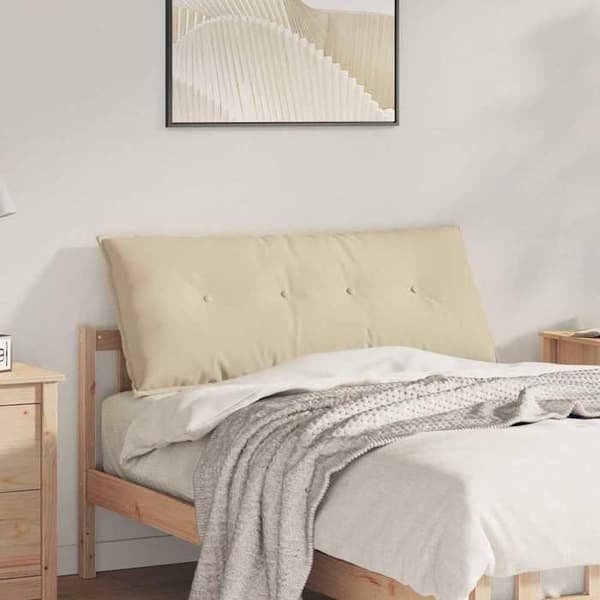 Maison Exclusive - Rygpude Creme 120 x 50 cm Mikrofiberstof