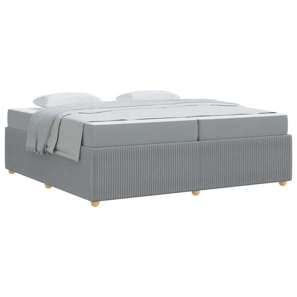 Maison Exclusive - Sängram Ljusgrå 200 x 200 cm tyg