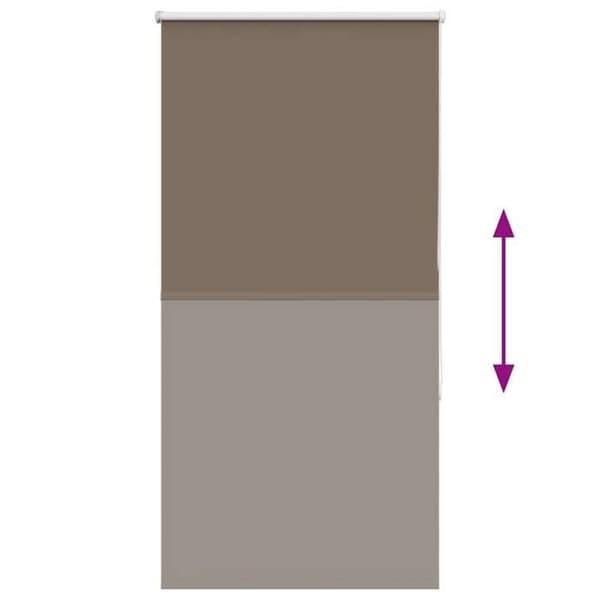Maison Exclusive - Rullgardin mörkläggande kaffe 80x175cm tygbredd 75,7cm Kaffe
